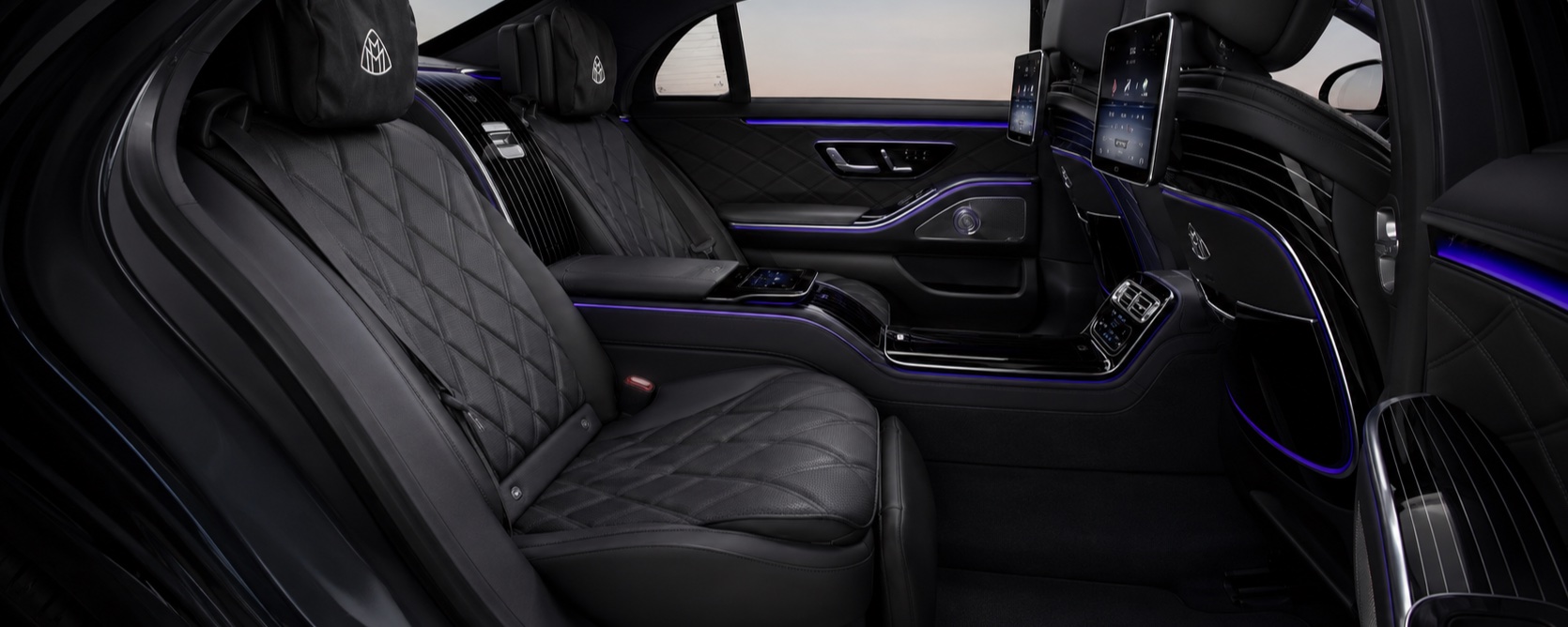 Mercedes-Maybach S-Class on the road in the Netherlands
